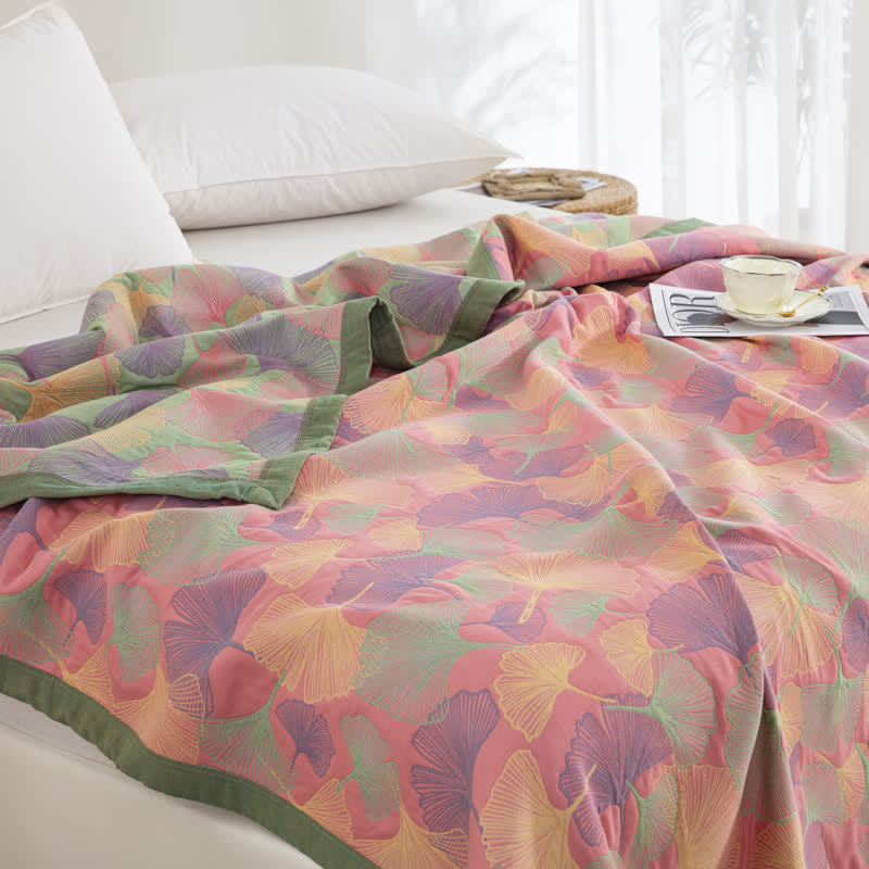 Three-Layer Cotton Gauze Bed Quilt