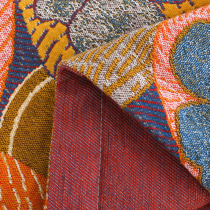 Persimmon Cotton Gauze Reversible Quilt