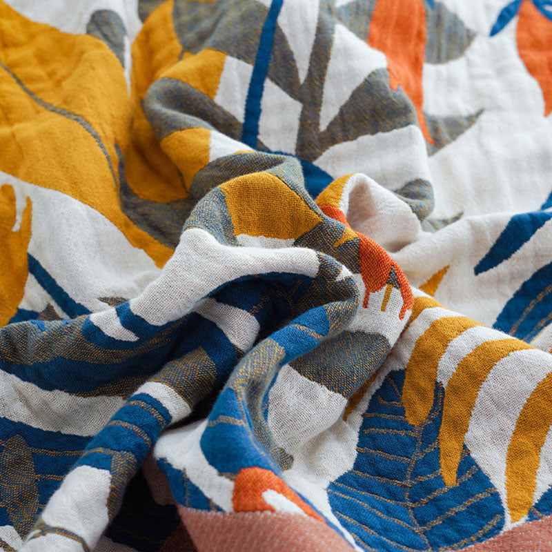 Amber Floral Printed Reversible Cotton Quilt