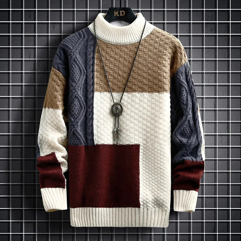 Vanguard Patchwork Knit Sweater