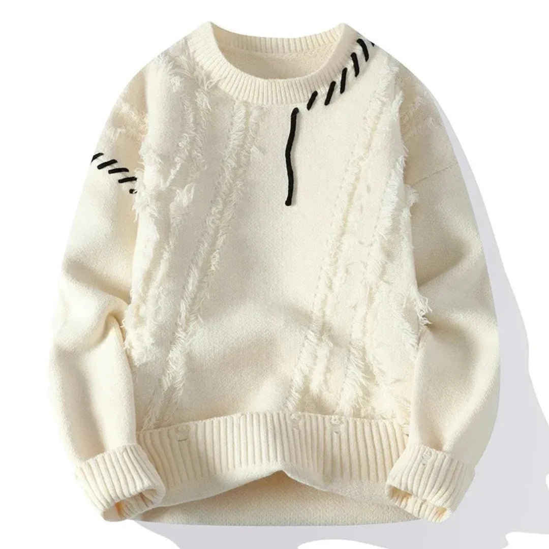 Caelum Patchwork Knit Sweater