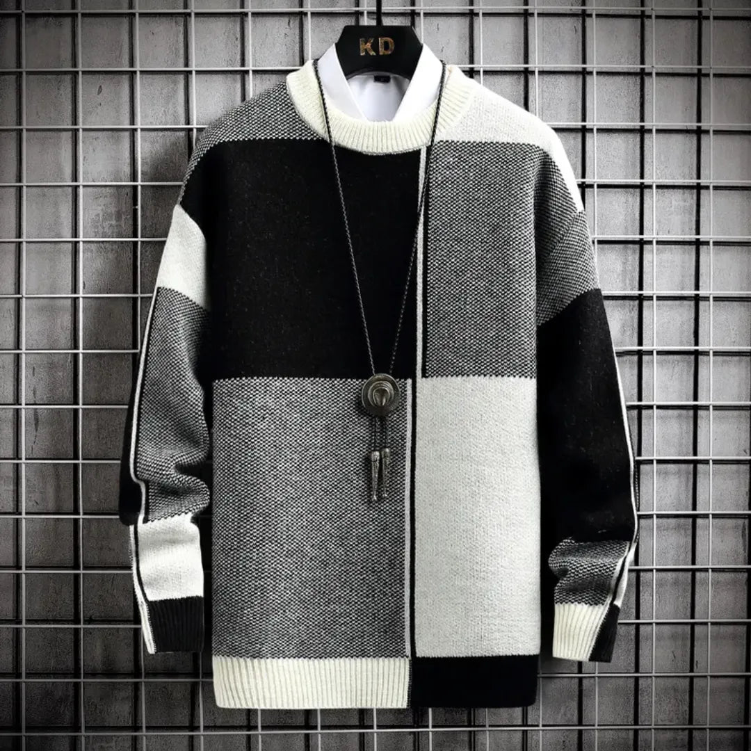 Alexadro Block Knit Sweater