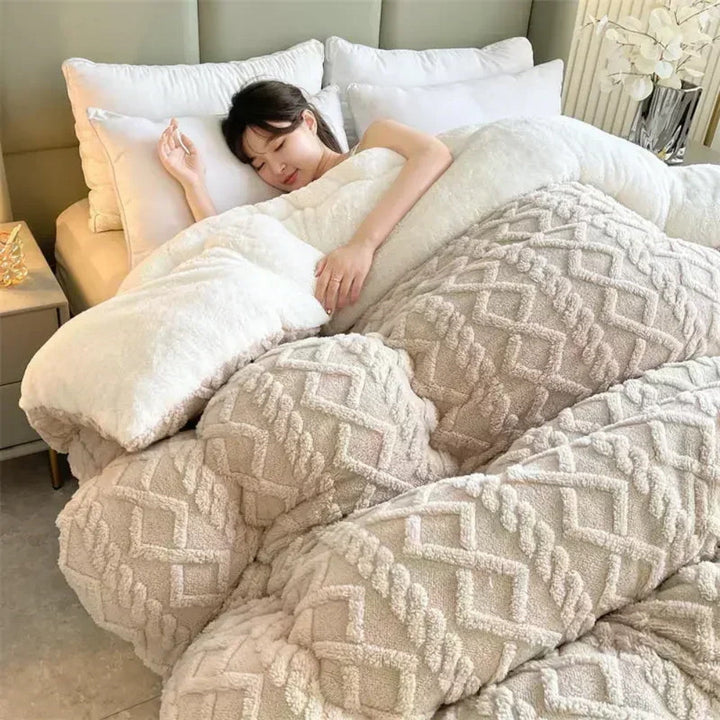 Faux Lambswool Weighted Blanket