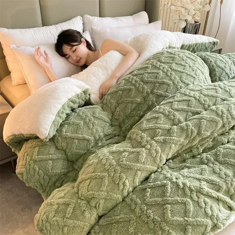 Faux Lambswool Weighted Blanket