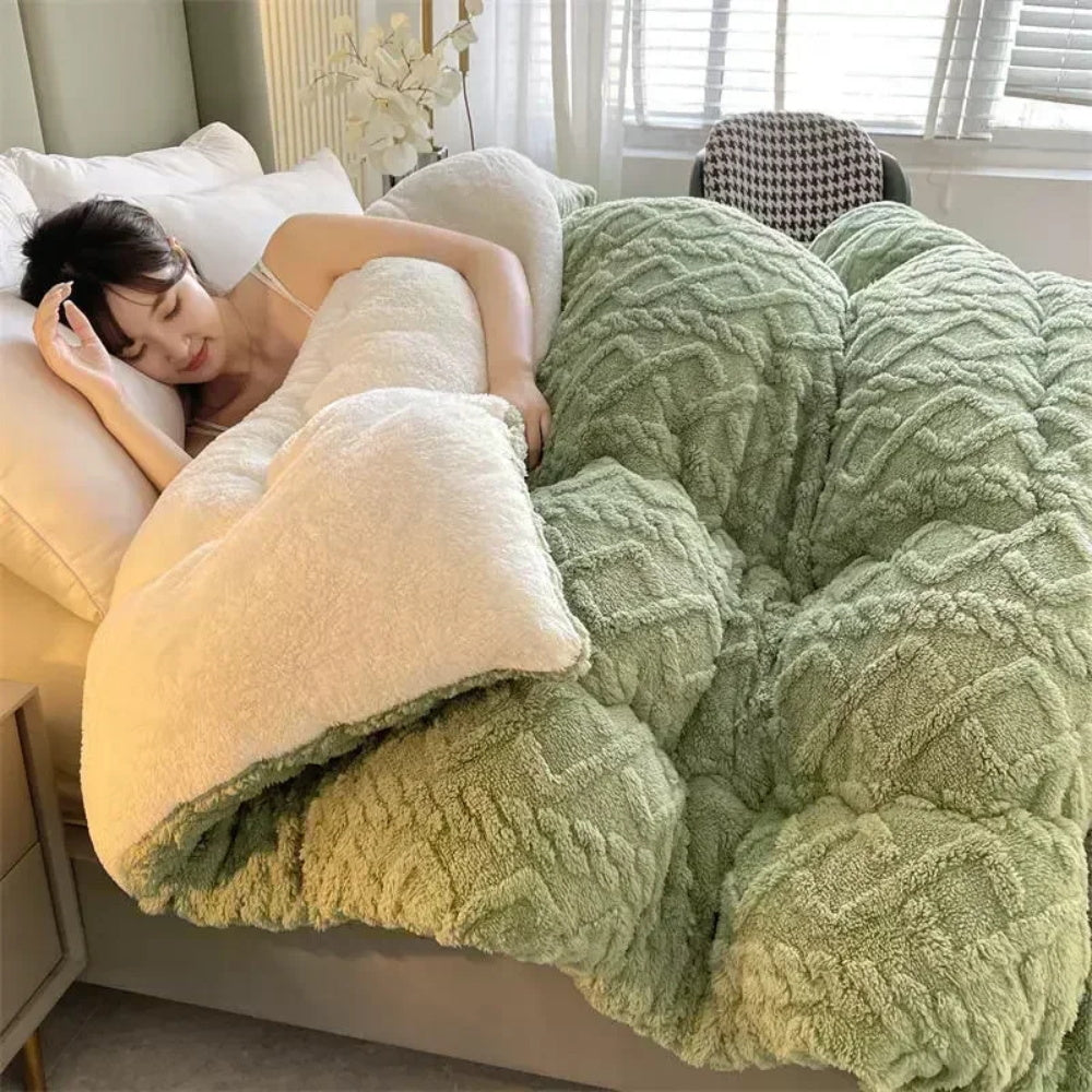 Faux Lambswool Weighted Blanket