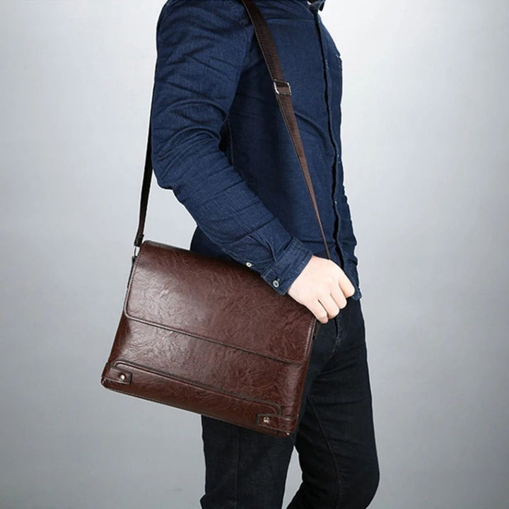 Men’s Faux Leather Briefcase