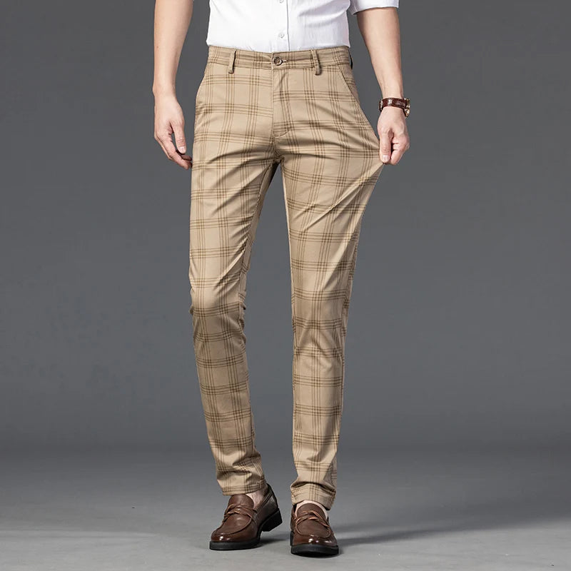 Marston Tailored Plaid Pants