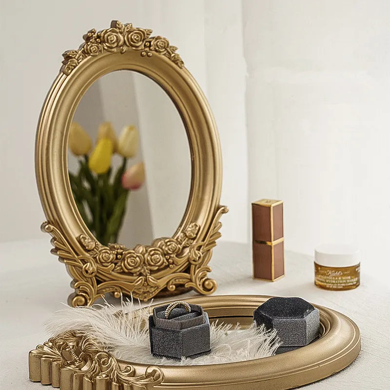 Château Élise Gold Vanity Mirror