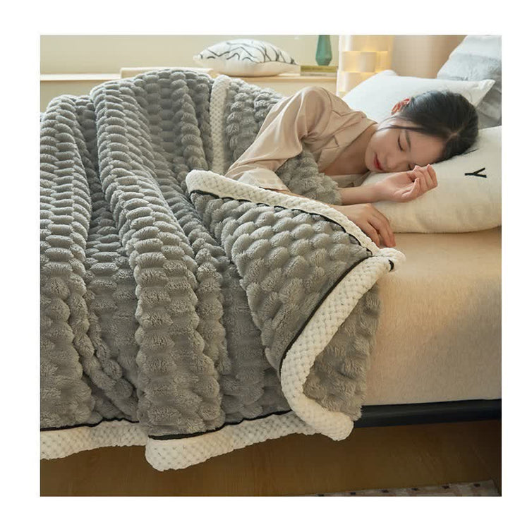 Alva Reversible Thick Coral Fleece Blanket