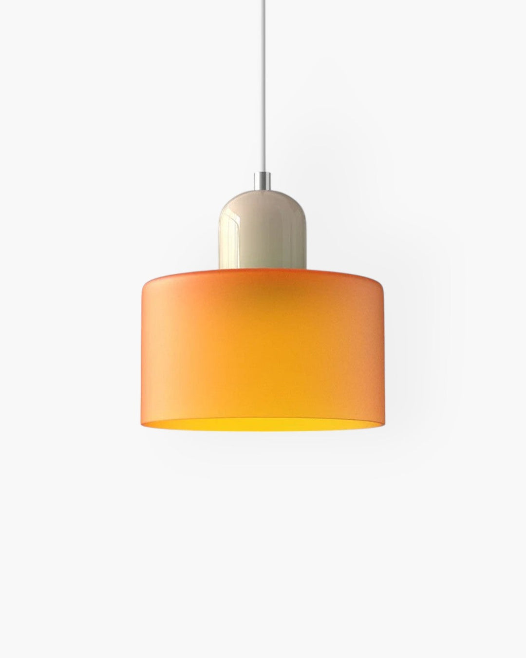Glass Pendant Ceiling Light – Gloss Finish, Retro Dome Design