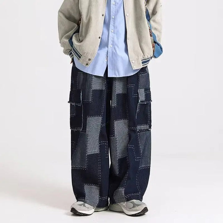 Madeira Patchwork Denim Jeans