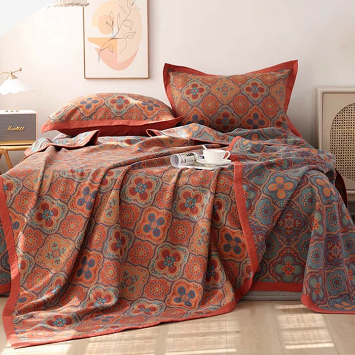 Petal Stitch Organic Cotton Reversible Quilt