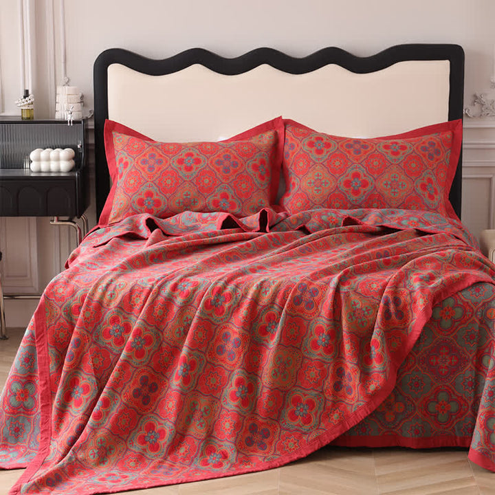 Petal Stitch Organic Cotton Reversible Quilt