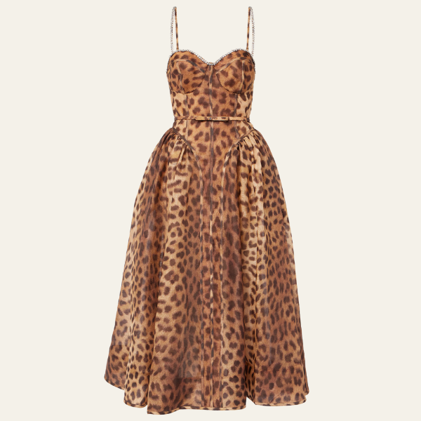 Taormina Leopard Corset Dress