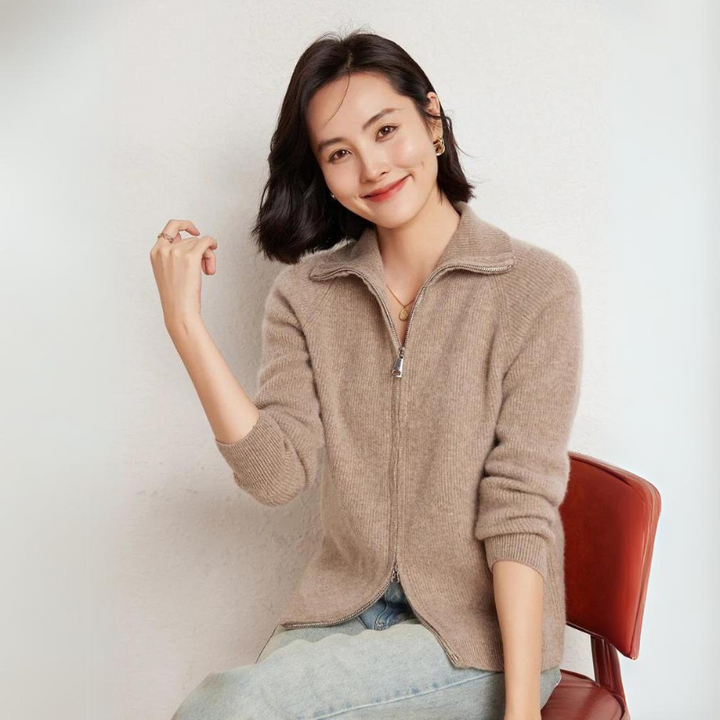 Evora Luxe Wool Zip-Up