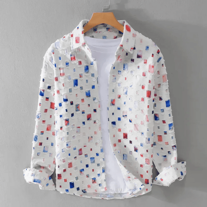 Lorenzo Denim Frayed Shirt