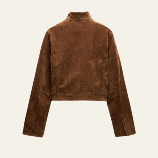 Florence Cropped Suede Jacket