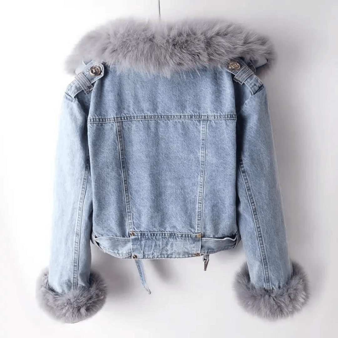 Livia Denim Fur Jacket