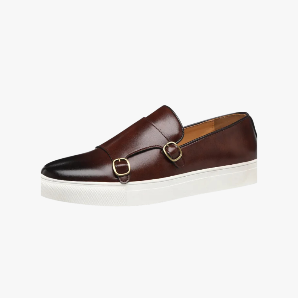 Classic Gold Buckle Loafers