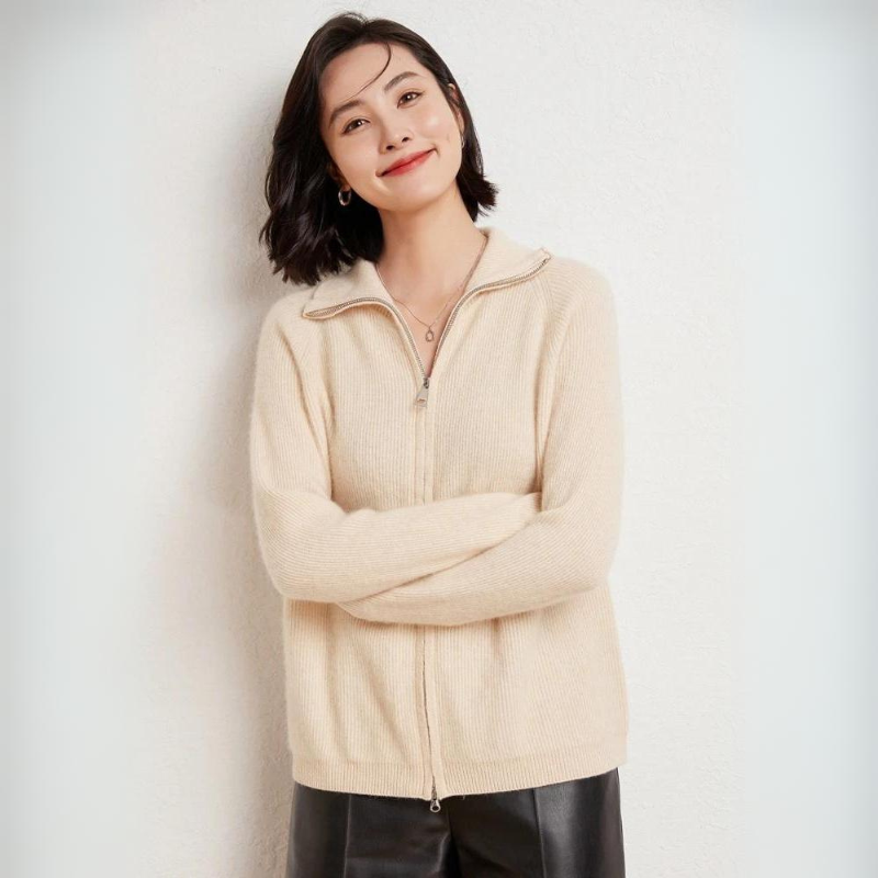 Evora Luxe Wool Zip-Up