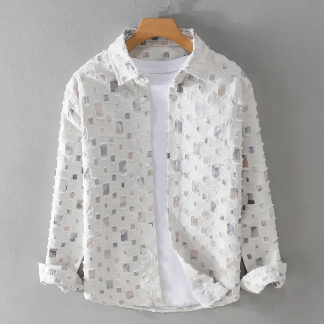 Lorenzo Denim Frayed Shirt
