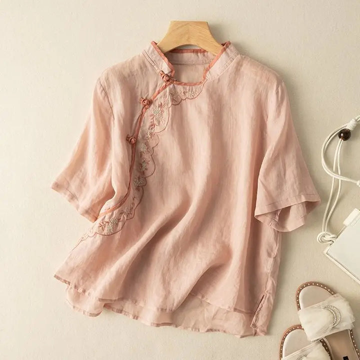 Marbella Linen Blouse