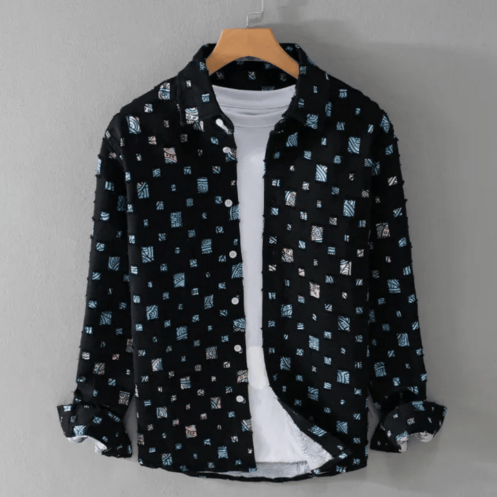Lorenzo Denim Frayed Shirt