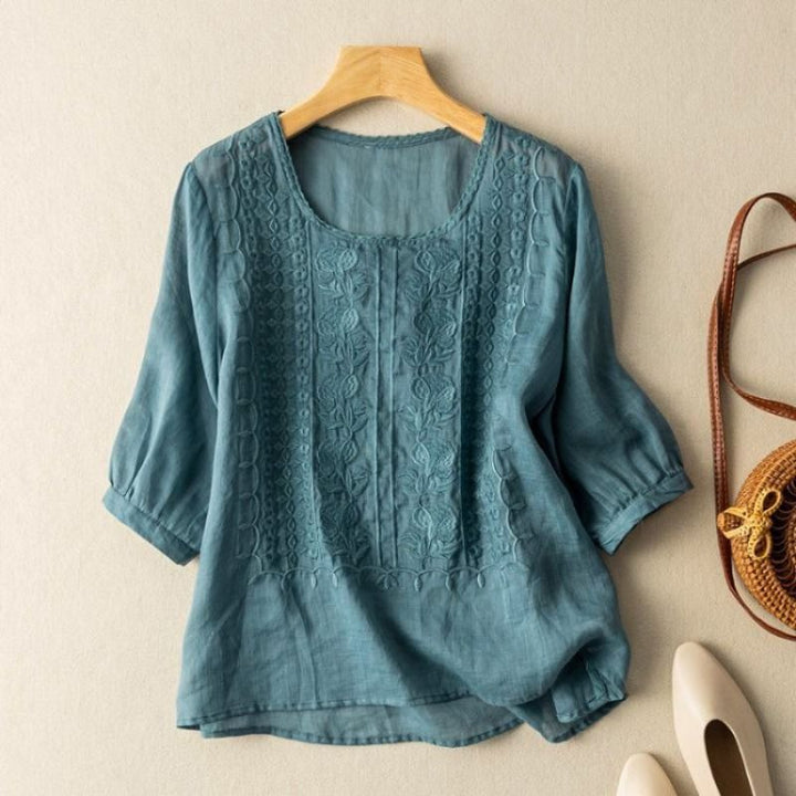 Celestine Viscose Draped Blouse