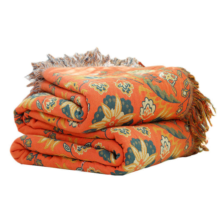 Floraya Reversible Cotton Woven Quilt