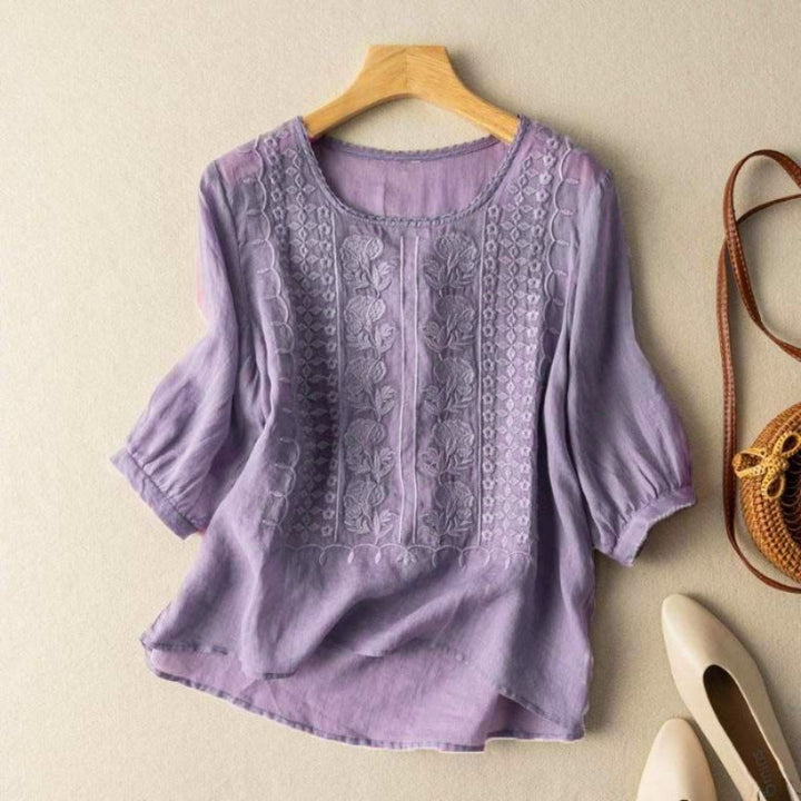 Celestine Viscose Draped Blouse