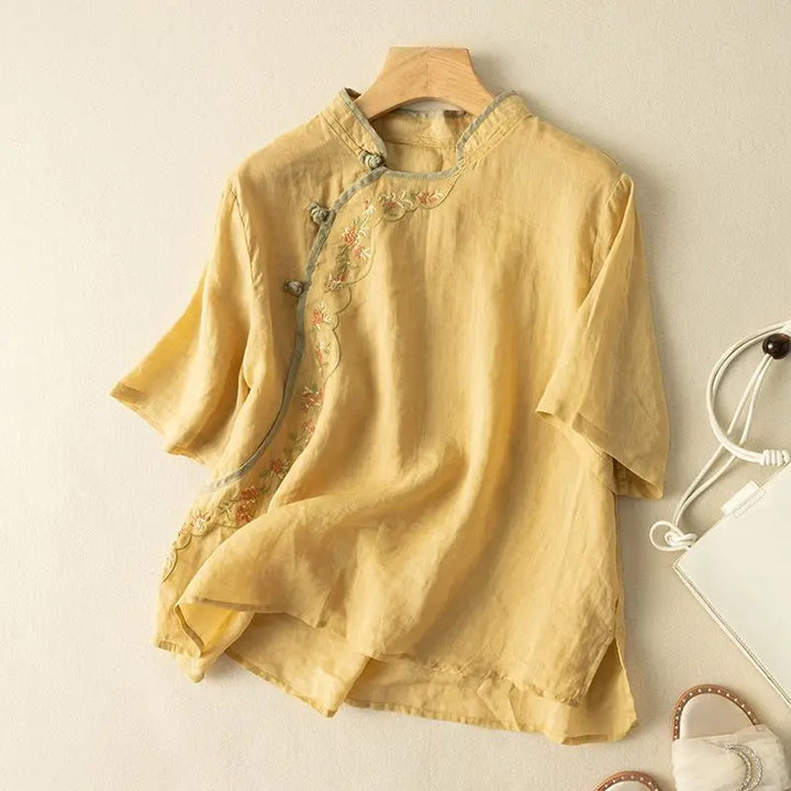 Marbella Linen Blouse