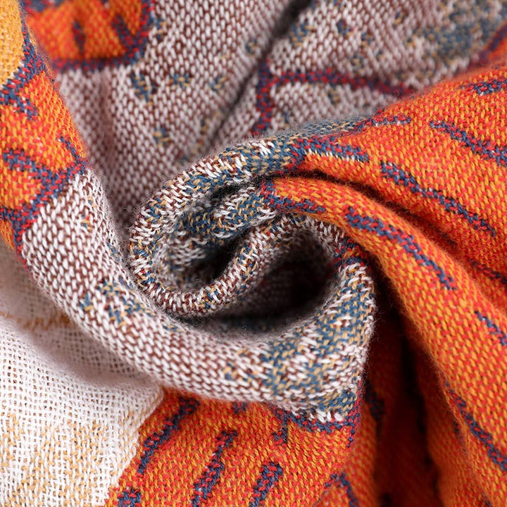 Persimmon Cotton Gauze Reversible Quilt