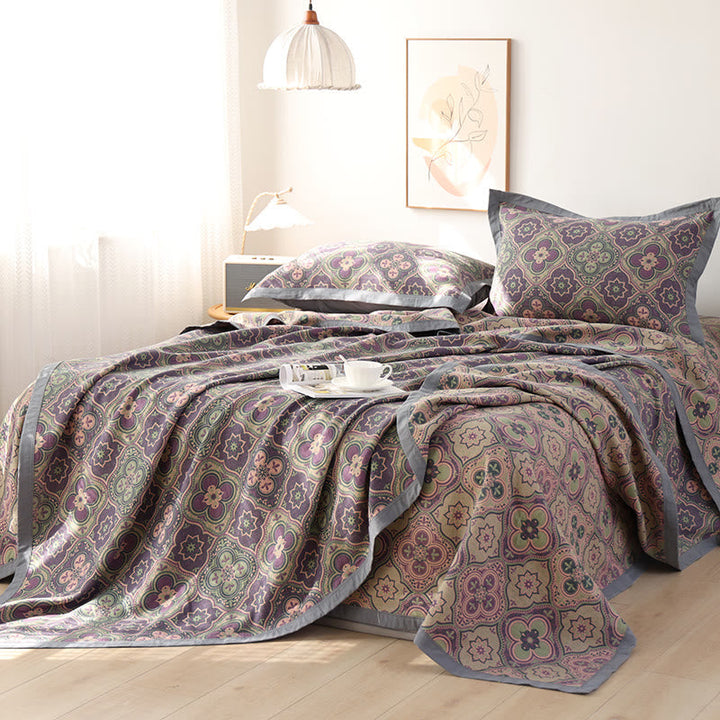 Petal Stitch Organic Cotton Reversible Quilt