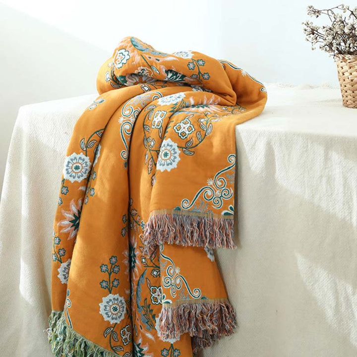 Floraya Reversible Cotton Woven Quilt