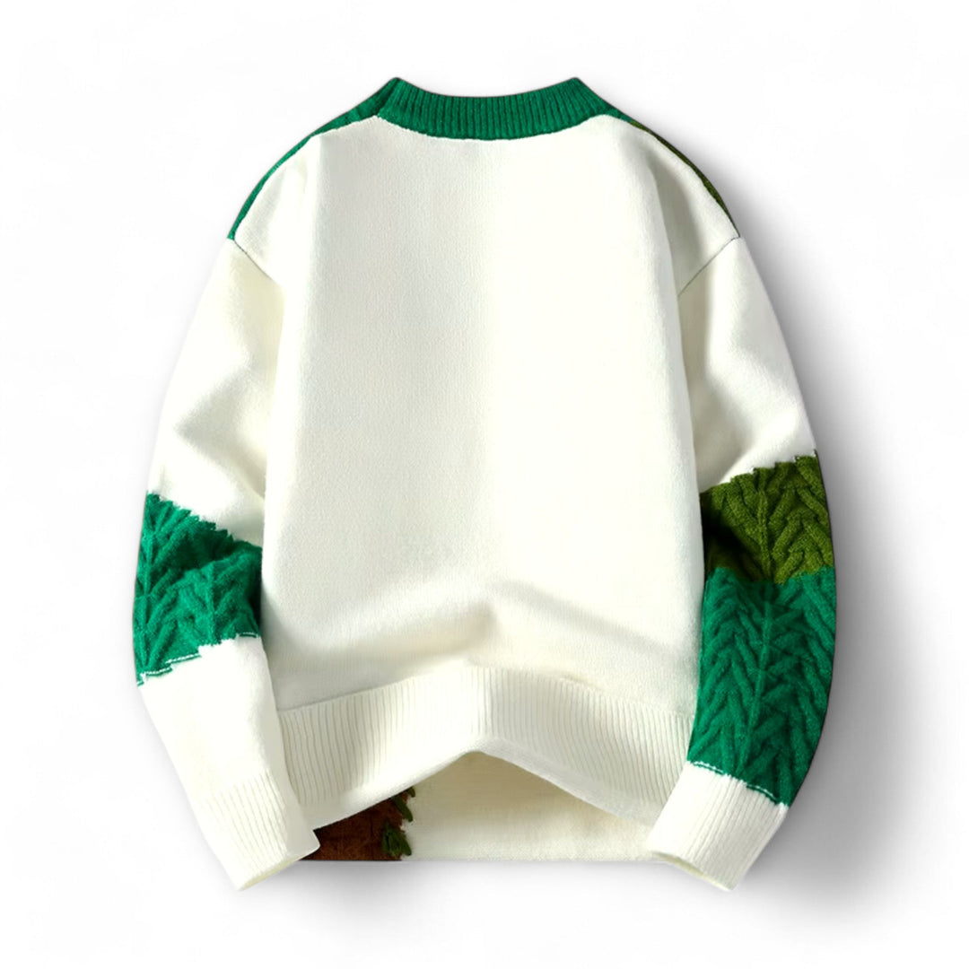 Kael Colorblock Patchwork Sweater