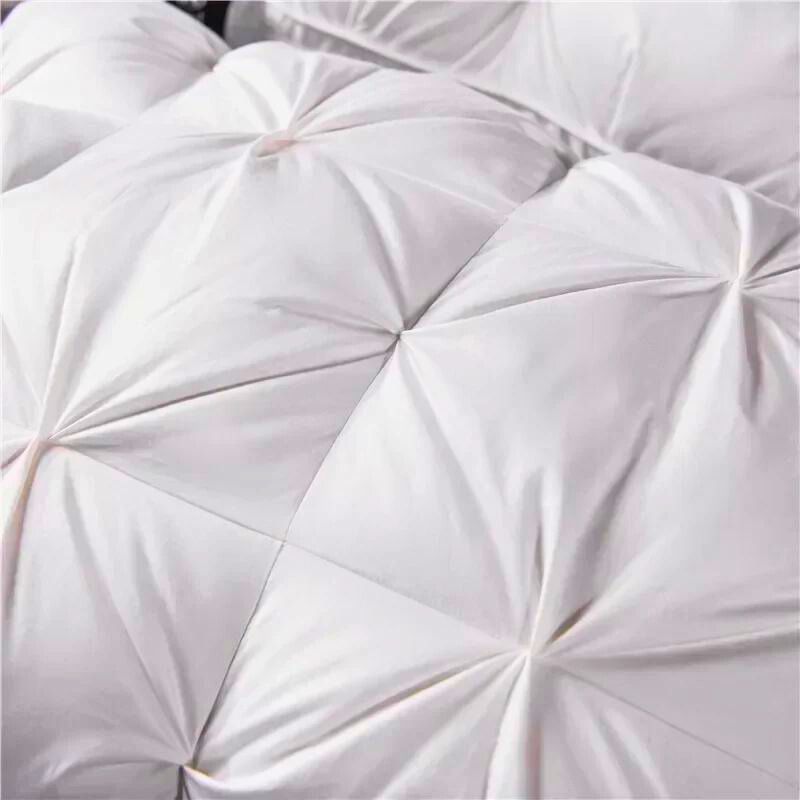 Luxury Goose Down Bed Pillow – Hypoallergenic Neck Support Cushion for Deep Sleep