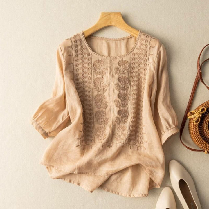 Celestine Viscose Draped Blouse