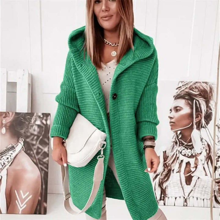 Women’s Luxury Hooded Sweater Cardigan