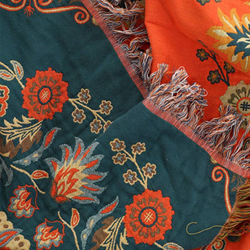 Floraya Reversible Cotton Woven Quilt