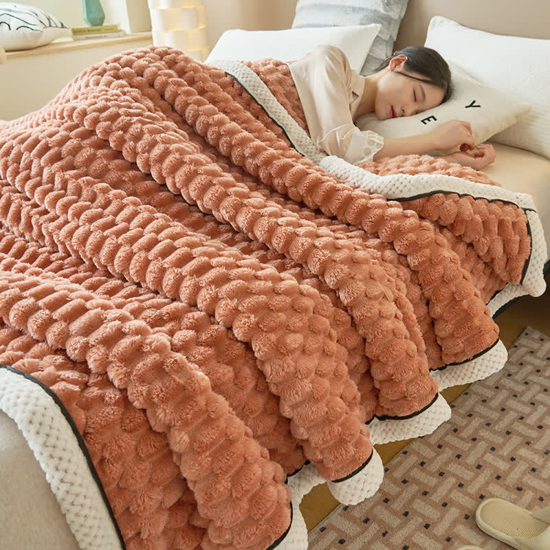 Alva Reversible Thick Coral Fleece Blanket