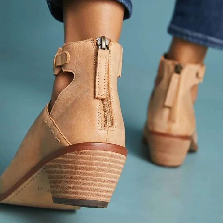 Beige Orthopedic Ankle Shoes for Women