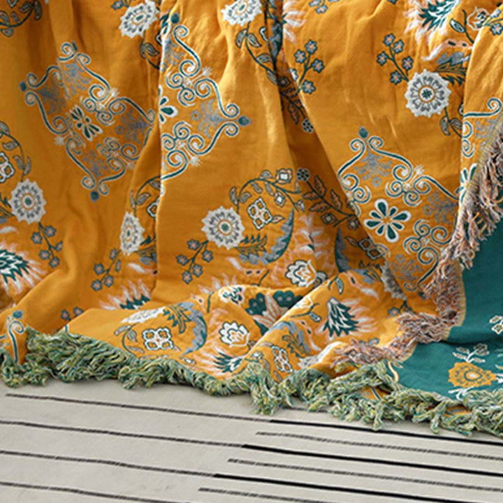 Floraya Reversible Cotton Woven Quilt