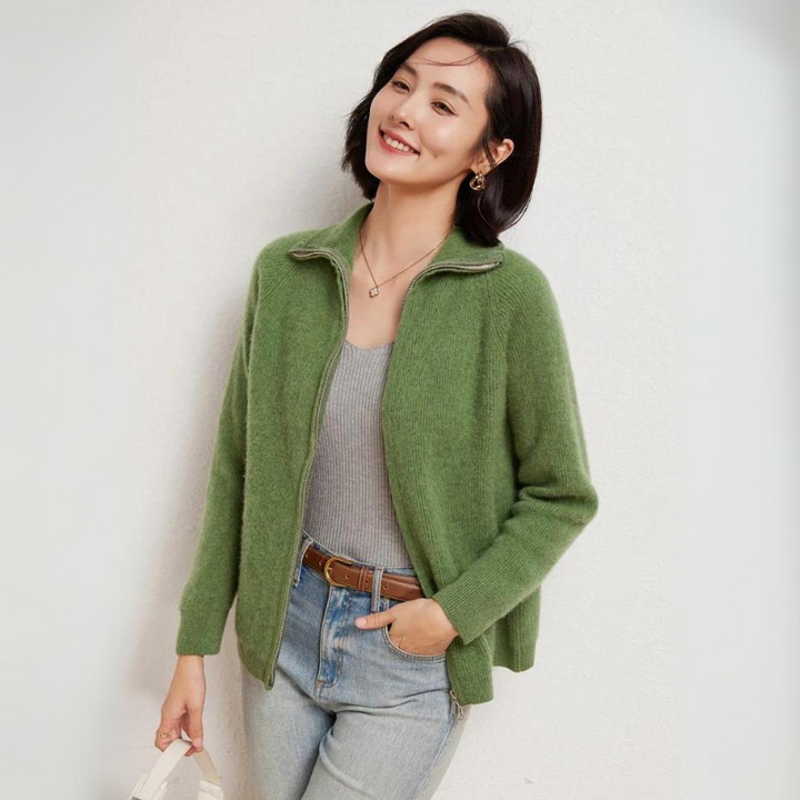Evora Luxe Wool Zip-Up