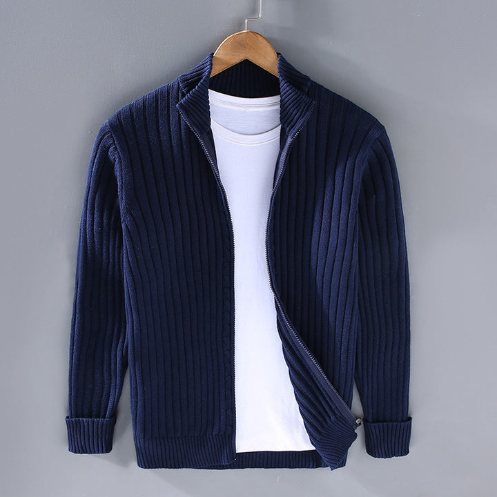 Lorenzo - Hand-knit Cotton Cardigan