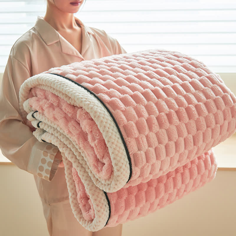 Alva Reversible Thick Coral Fleece Blanket