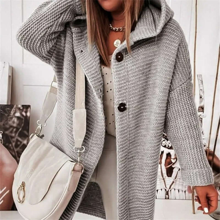 Women’s Luxury Hooded Sweater Cardigan
