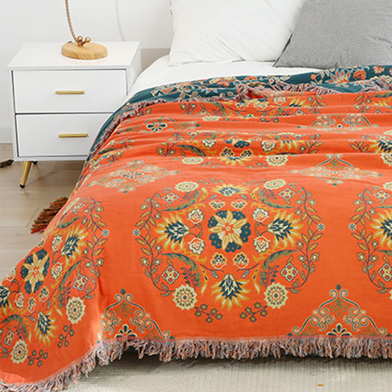 Floraya Reversible Cotton Woven Quilt