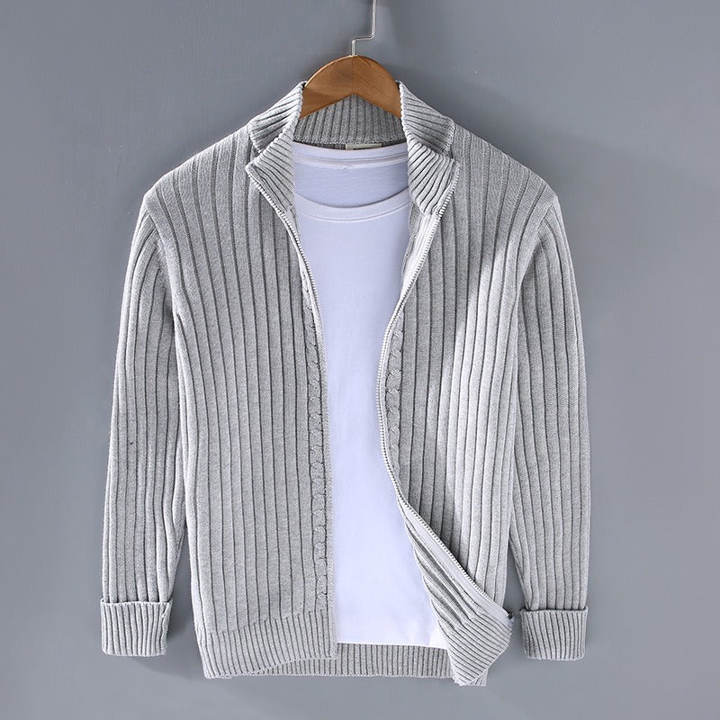 Lorenzo - Hand-knit Cotton Cardigan