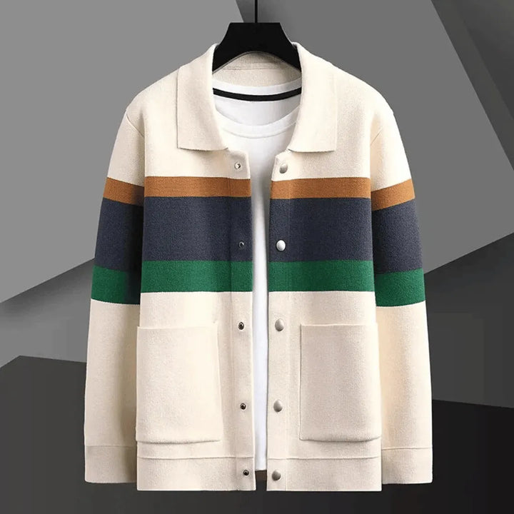 Callum Jacquard Knit Cardigan