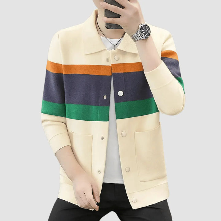 Callum Jacquard Knit Cardigan